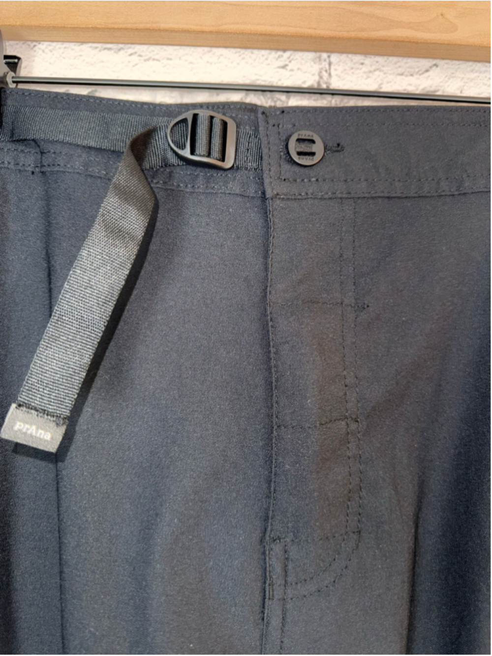 Men's prAna Cargo Pants size 42x34 Black Adjustable Waist Zion Slim Pants NEW - Picture 6 of 16